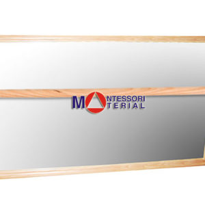 Зеркало (с бронированным стеклом 120-70см) с поручнем