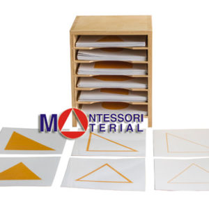 Шкафчик с карточками 35 фигур (карточки ламинированные) для геометрического комода 2.15б