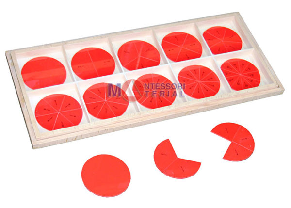 Пластиковые круги-дроби в ящике (из полистирола пищевого 2 мм.)