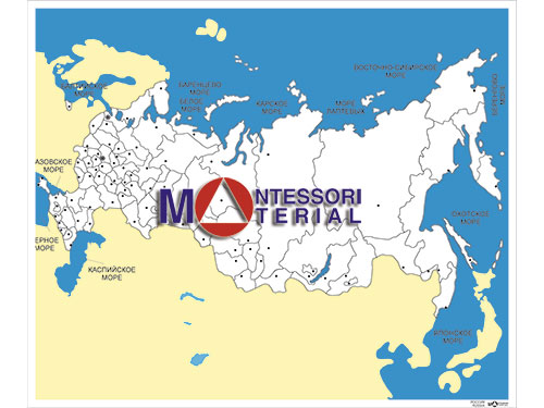 Контурная карта России без названий