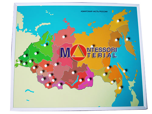 Карта азиатской части России